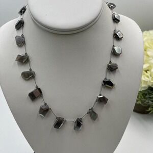 Margo Morrison Geometric Shape Flash Labradorite Gray Swarovski Crystal Ltd New
